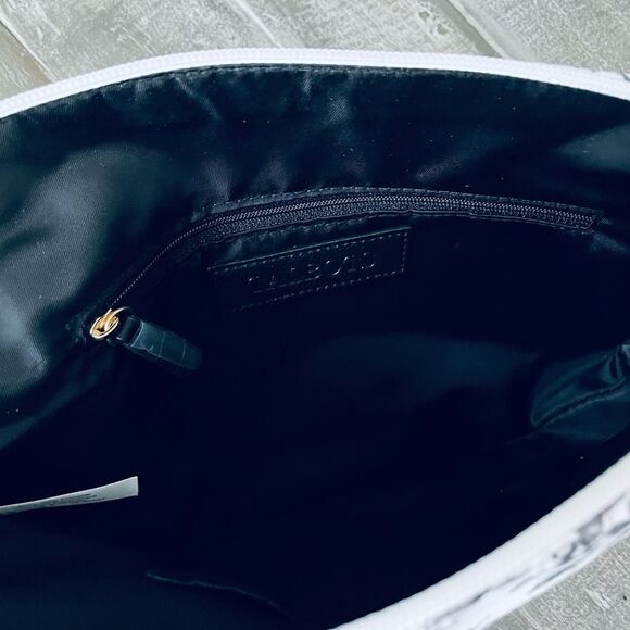 Talbots Floral Botanical Butterfly Cosmetic Bag Travel Pouch - Picture 3 of 3